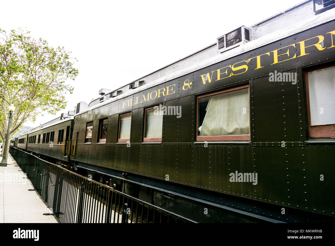 The Fillmore and Western Railroad museum in Fillmore California Stock Photo