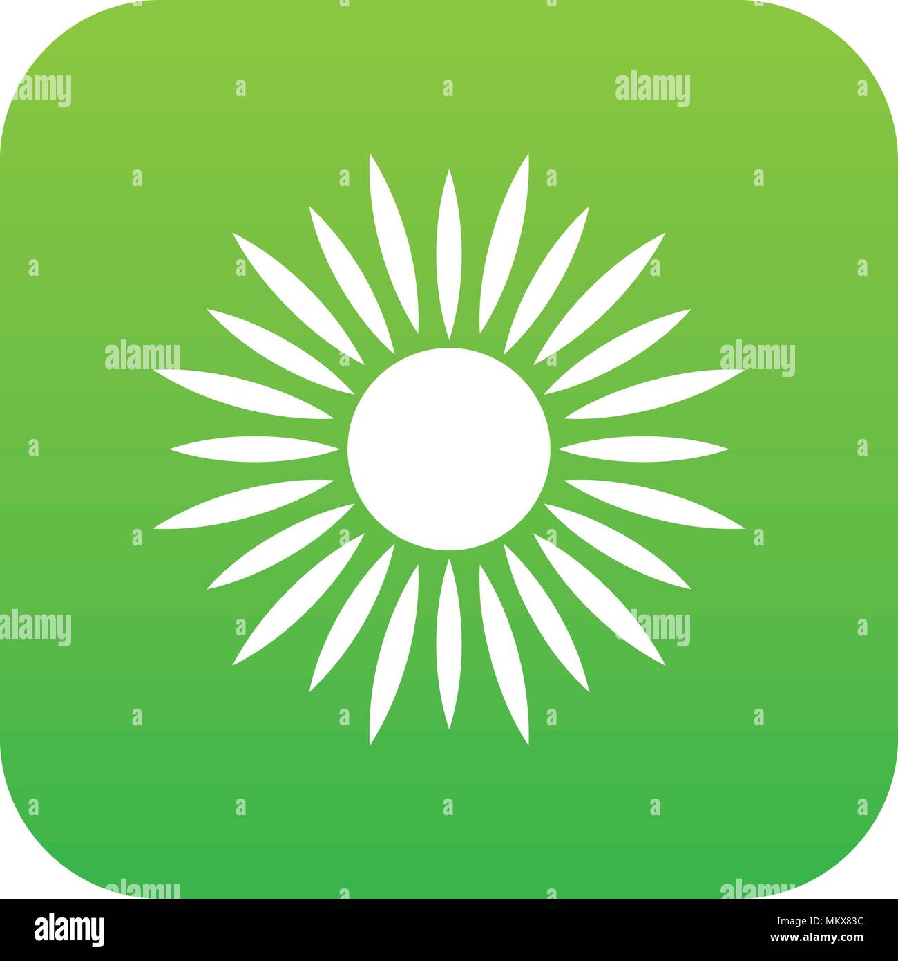 Sun icon digital green Stock Vector Image & Art - Alamy