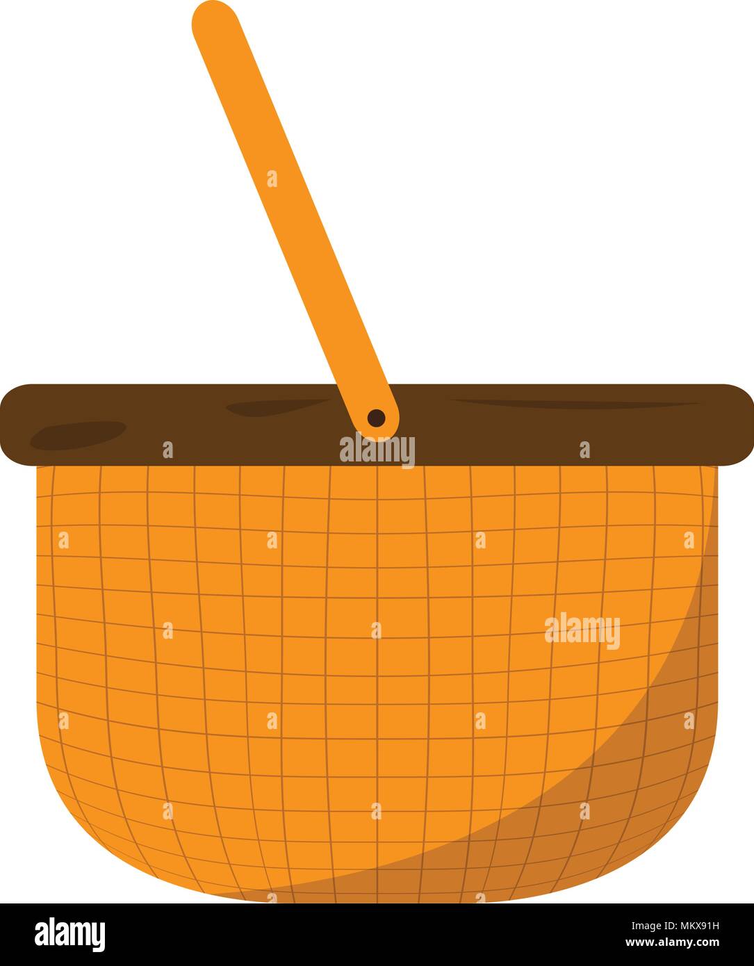 Empty basket picnic Stock Vector Image & Art - Alamy