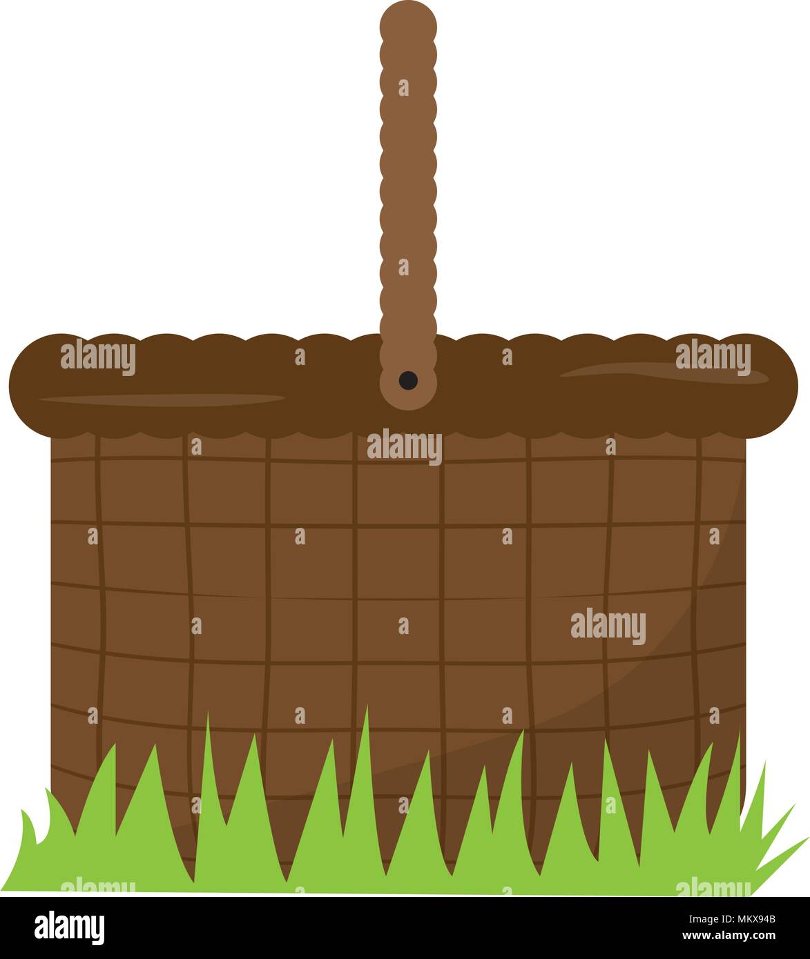 Empty basket picnic Stock Vector Image & Art - Alamy
