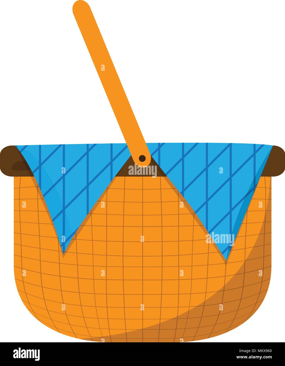 Empty basket picnic Stock Vector Image & Art - Alamy