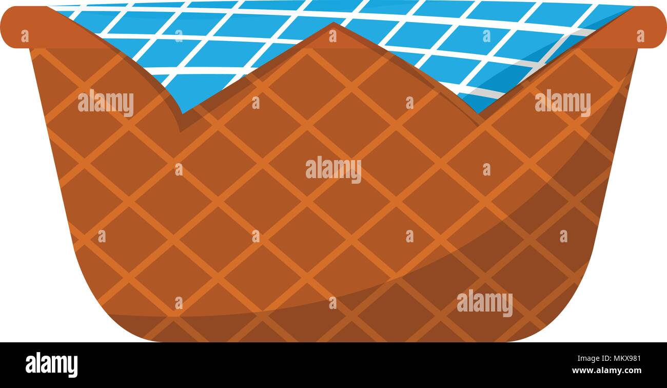 Empty basket picnic Stock Vector Image & Art - Alamy