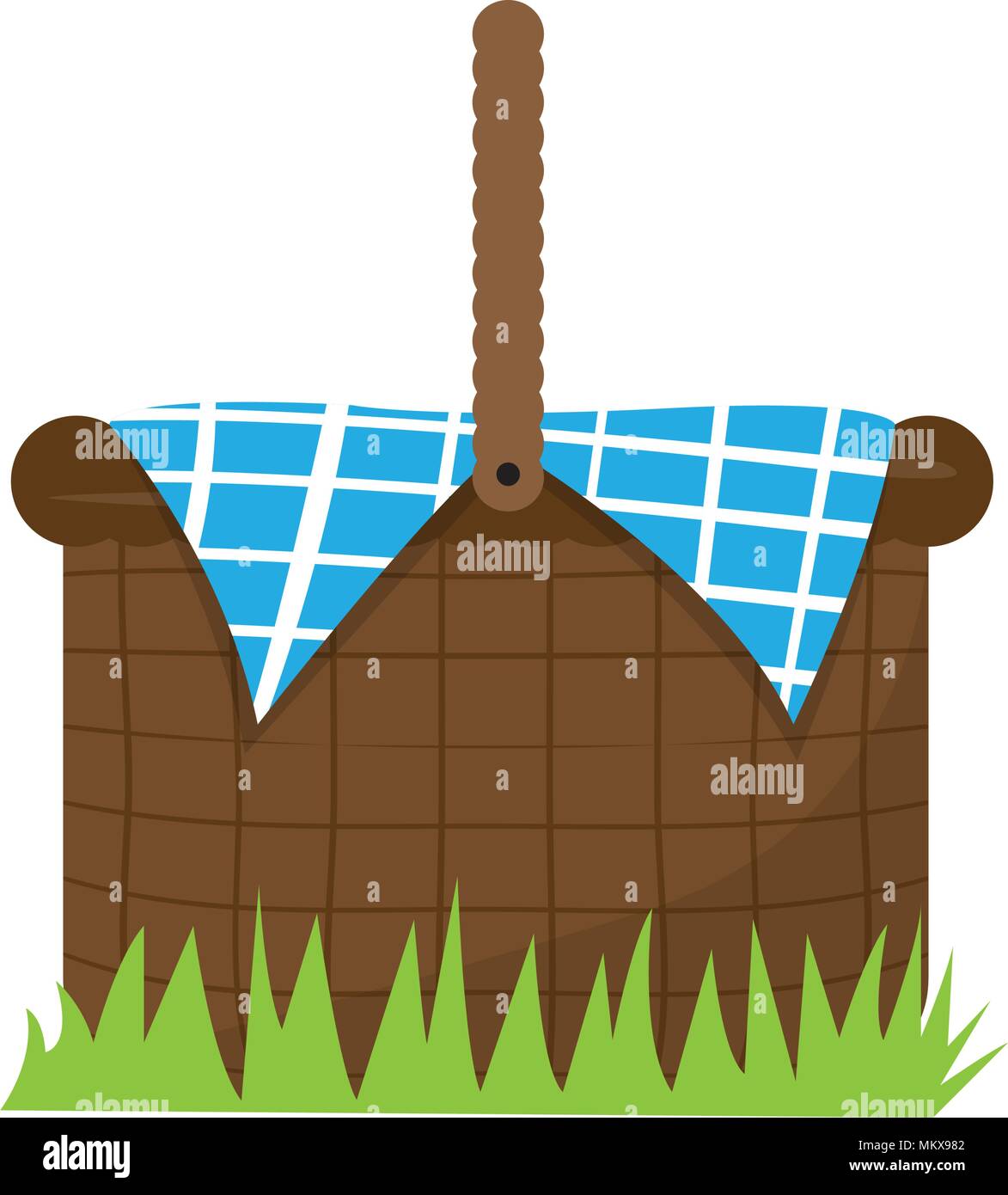 Empty basket picnic Stock Vector Image & Art - Alamy