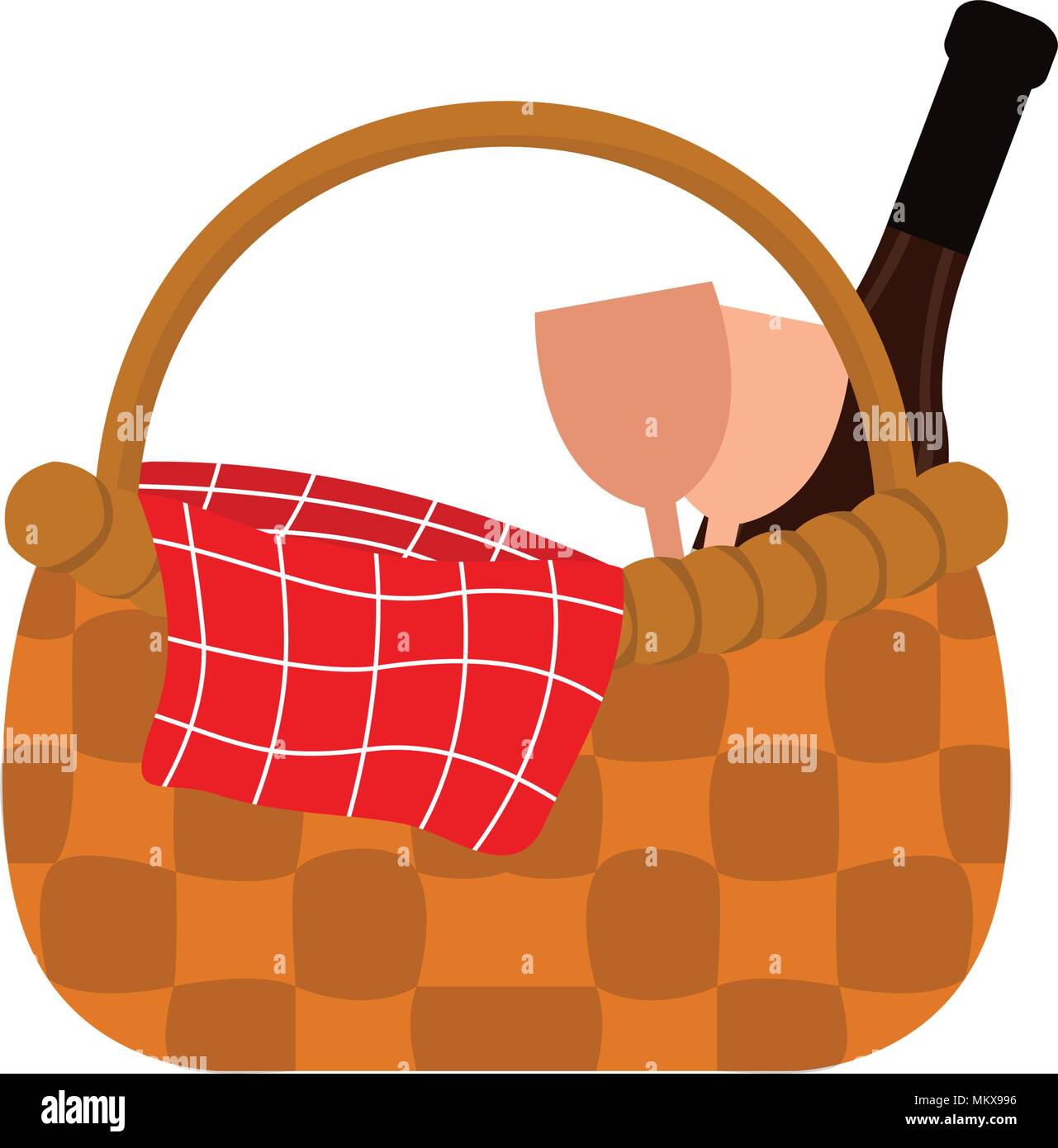 Basket picnic icon Stock Vector Image & Art - Alamy