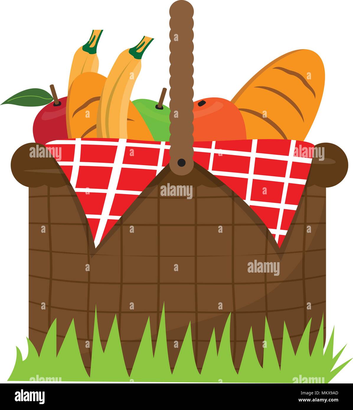 Basket picnic icon Stock Vector Image & Art - Alamy