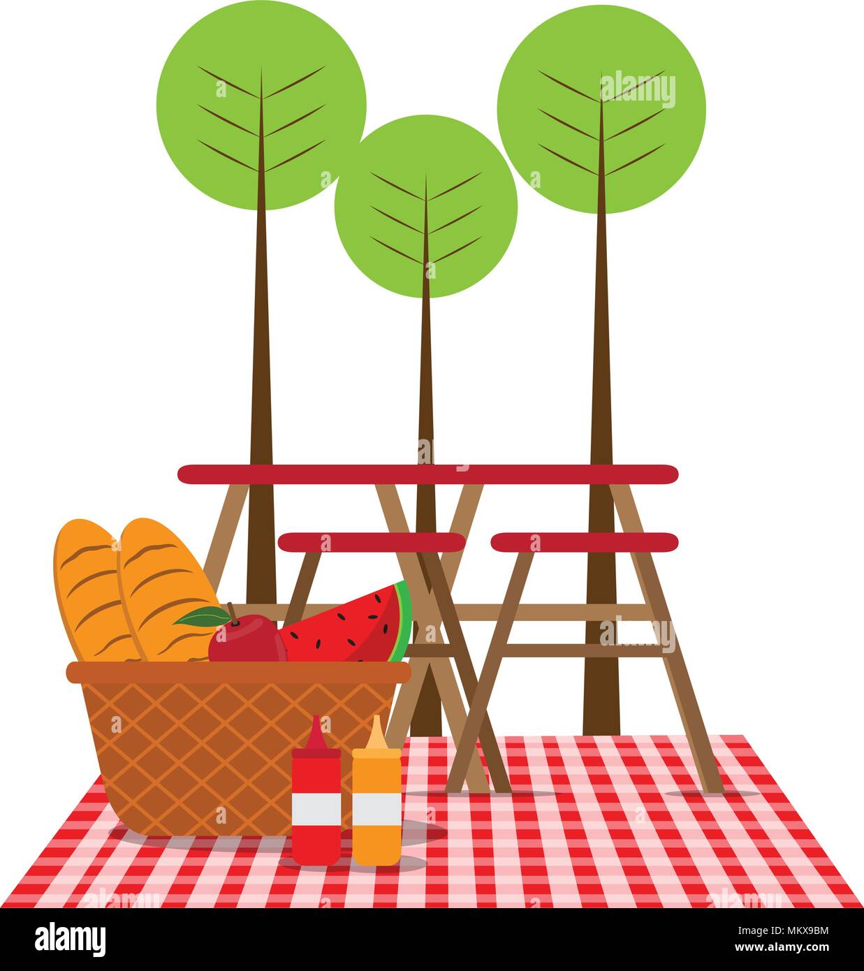 Grapes in wicker basket Stock Vector Images - Alamy