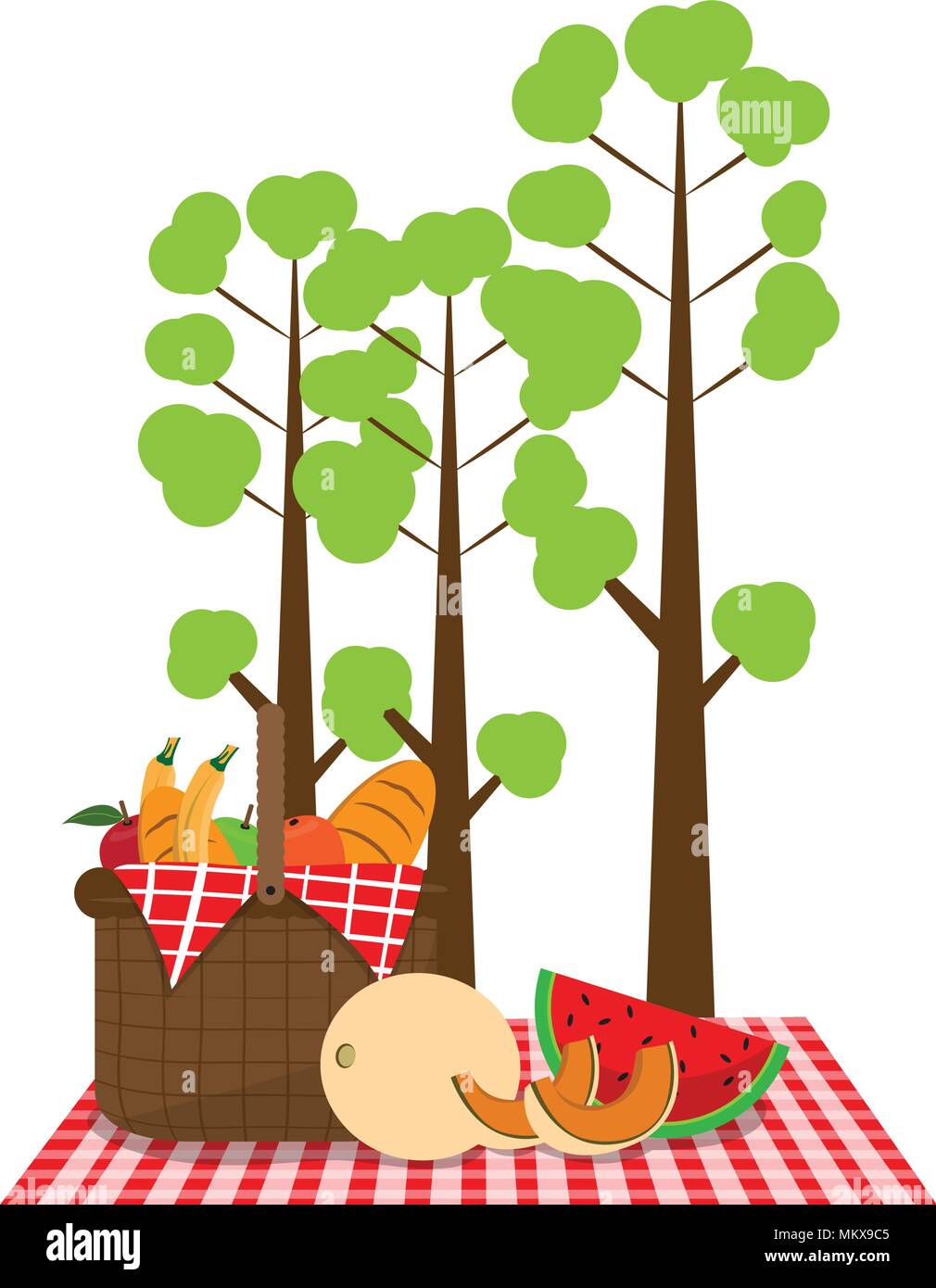 Picnic in nature Stock Vector Image & Art - Alamy