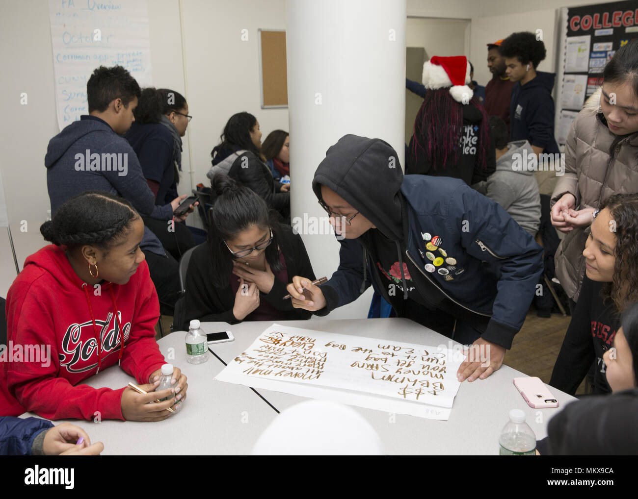 High school age teens work in special GED program to get their high