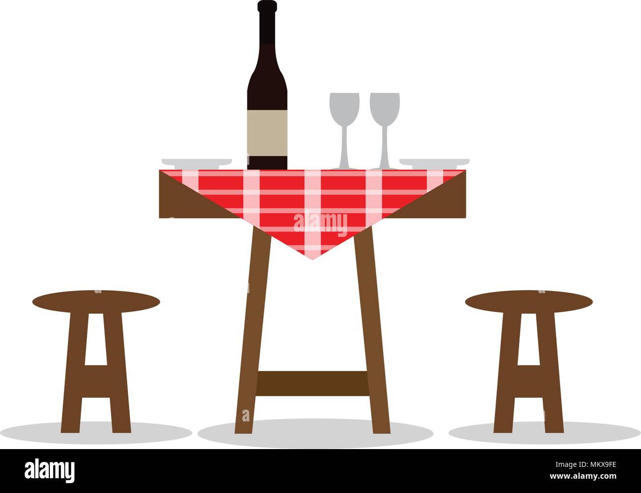 Picnic table icon Stock Vector Image & Art - Alamy