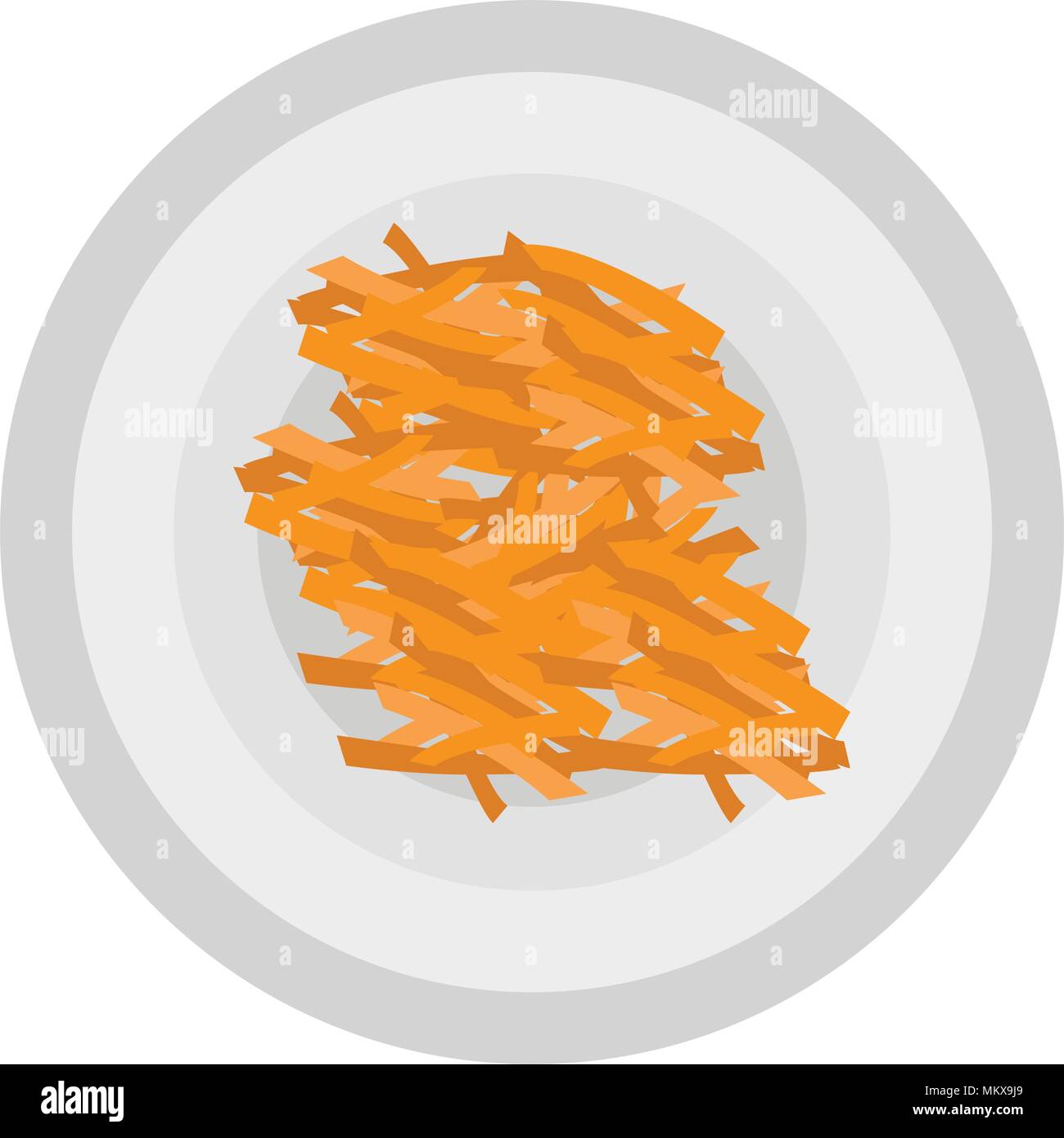 French fries icon Stock Vector