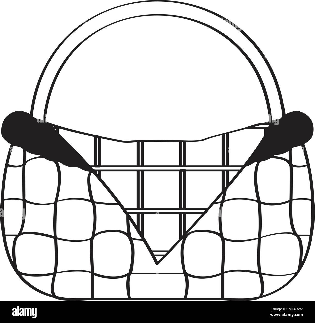 Empty picnic basket sketch Stock Vector Image & Art - Alamy
