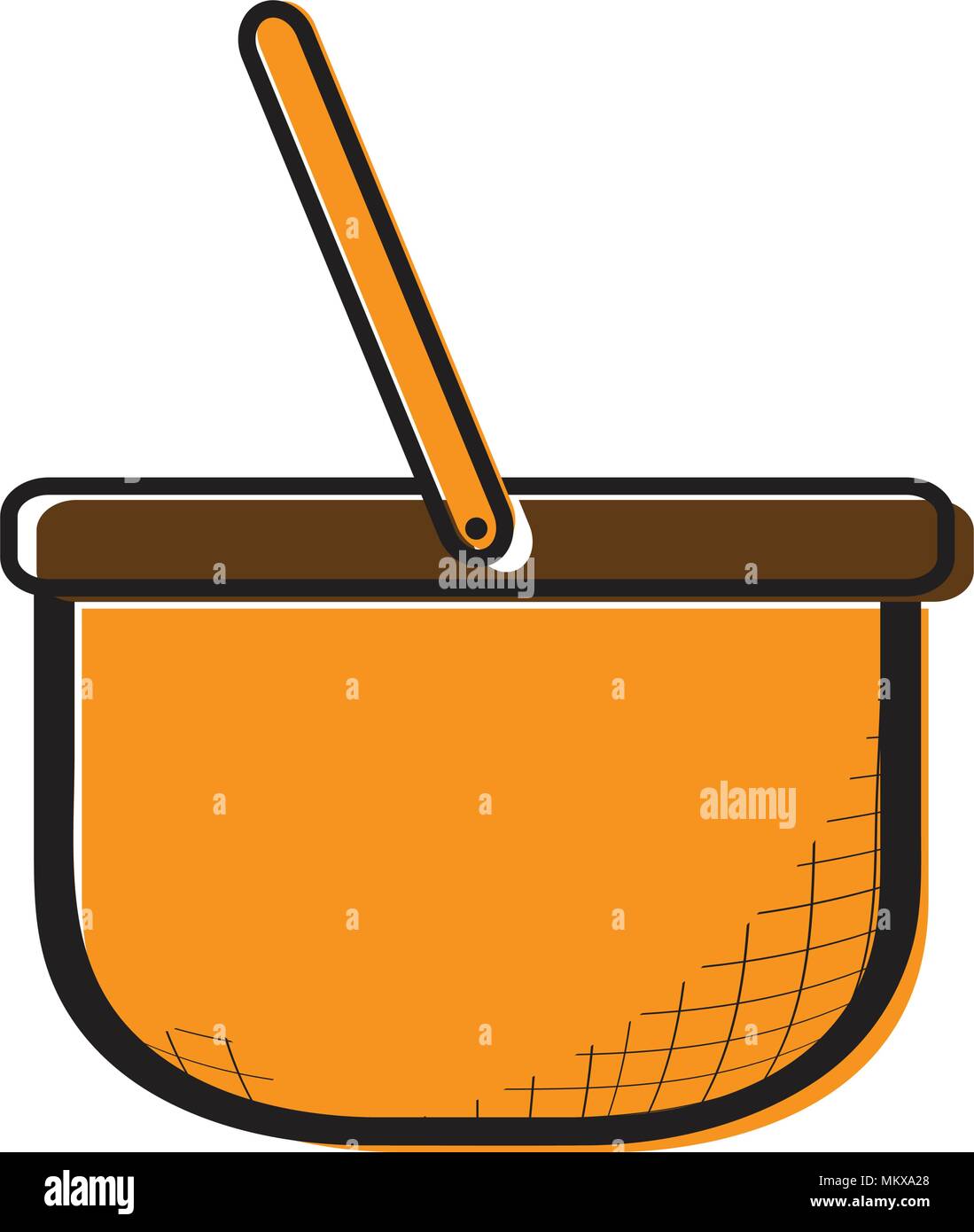 Empty picnic basket icon Stock Vector Image & Art - Alamy