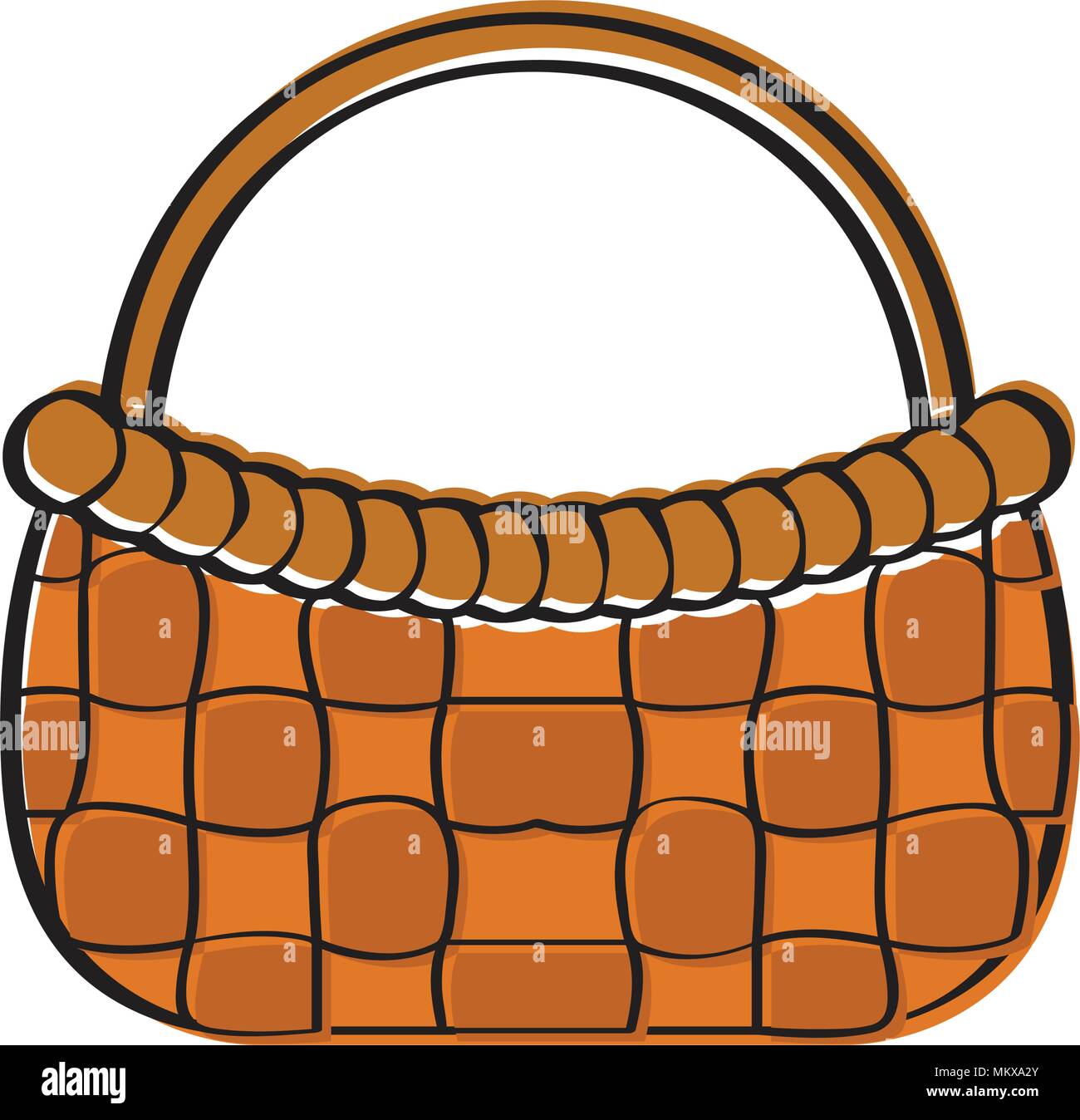 Empty picnic basket icon Stock Vector Image & Art - Alamy