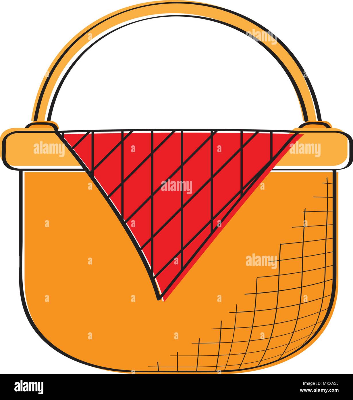 Empty picnic basket icon Stock Vector Image & Art - Alamy