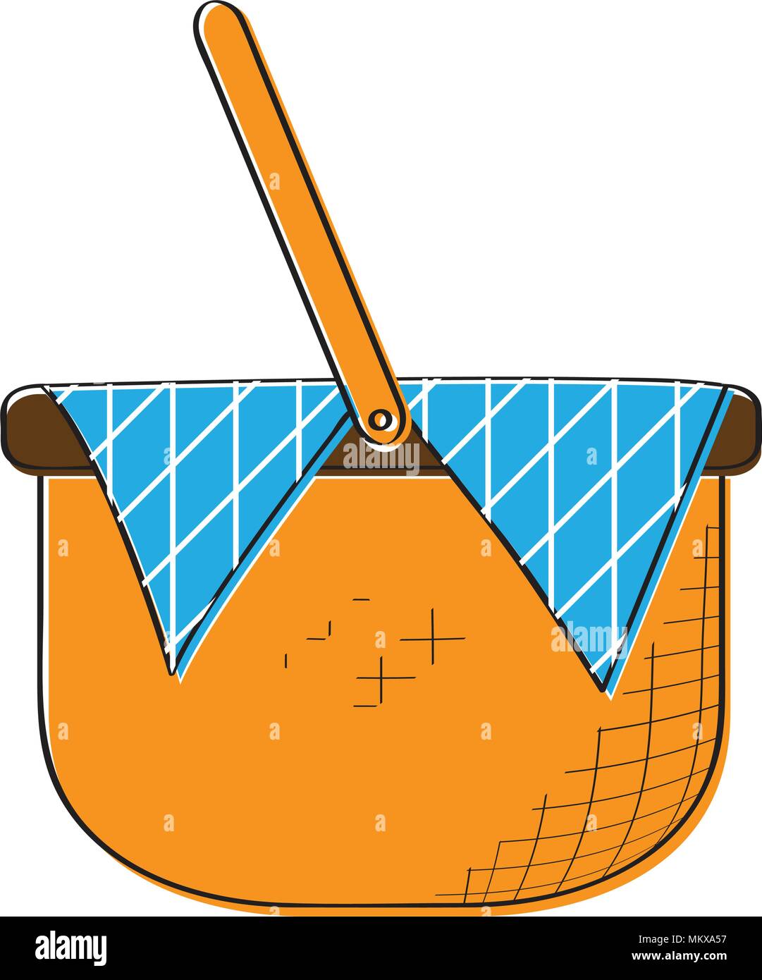 Empty picnic basket icon Stock Vector Image & Art - Alamy
