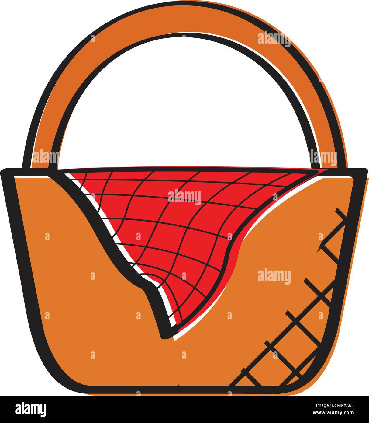 Empty picnic basket icon Stock Vector Image & Art - Alamy