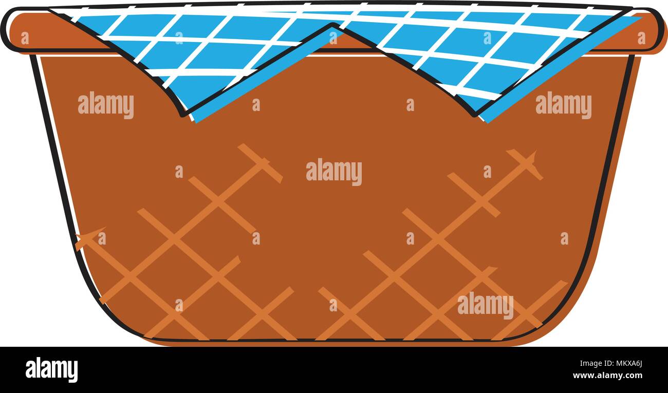 Empty picnic basket icon Stock Vector Image & Art - Alamy