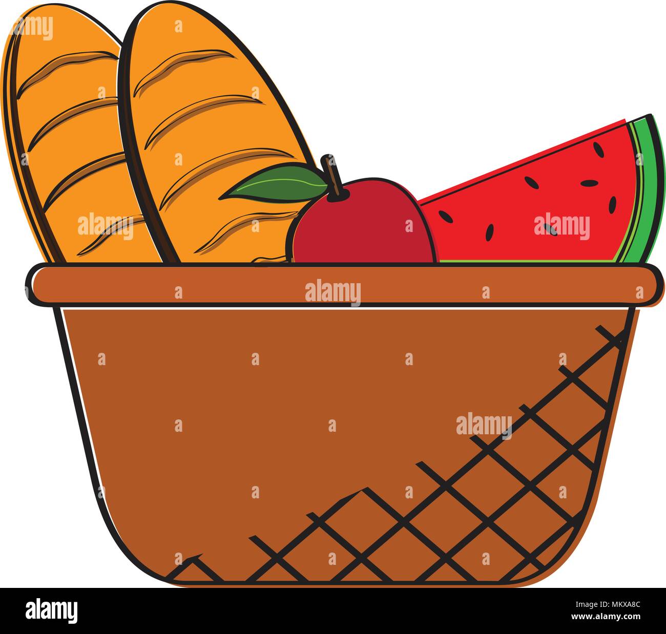 Picnic basket icon Stock Vector Image & Art - Alamy