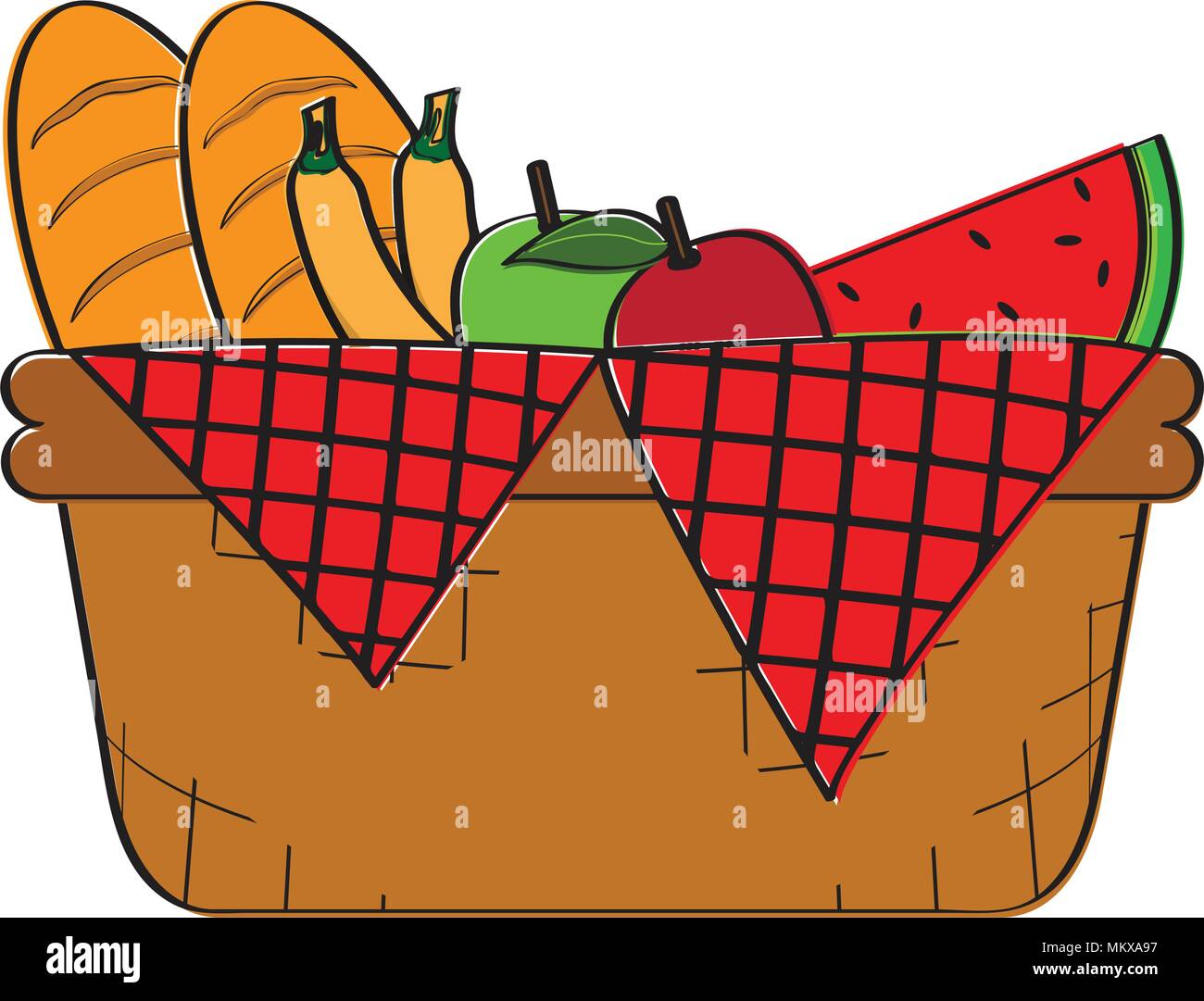 Picnic basket icon Stock Vector Image & Art - Alamy