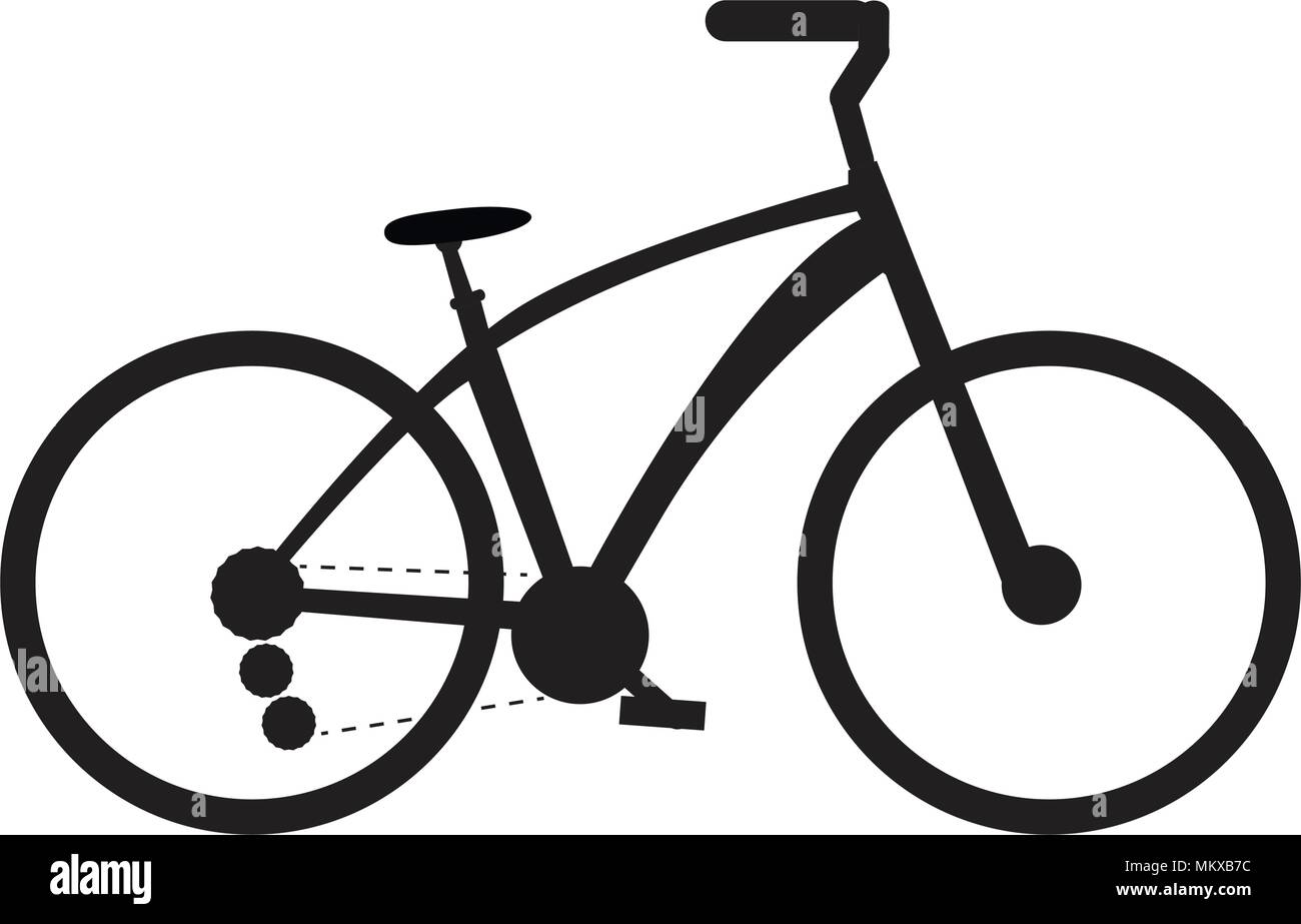 Isolated bicycle silhouette Stock Vector Image & Art - Alamy