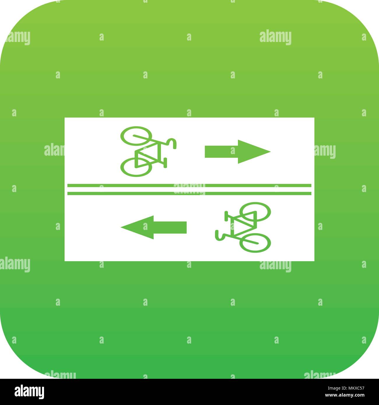Road for cyclists icon digital green Stock Vector Image & Art - Alamy