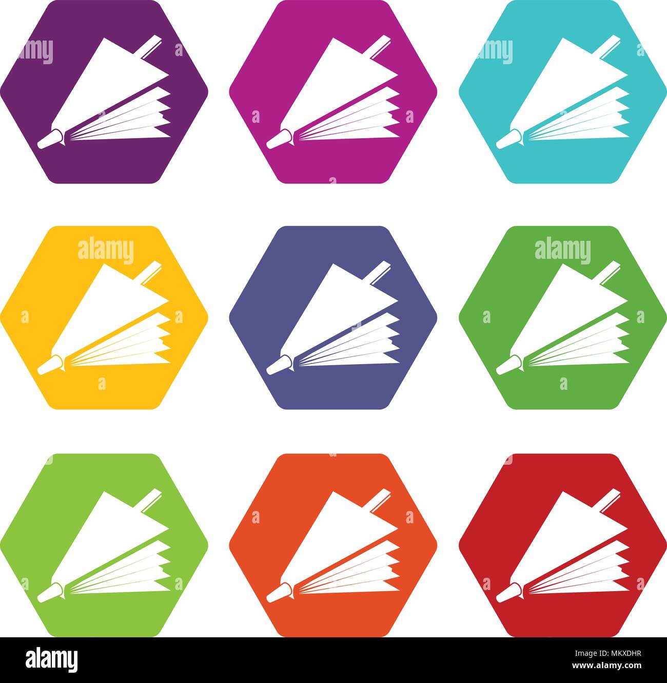 Fire bellows icons set 9 vector Stock Vector Image & Art - Alamy
