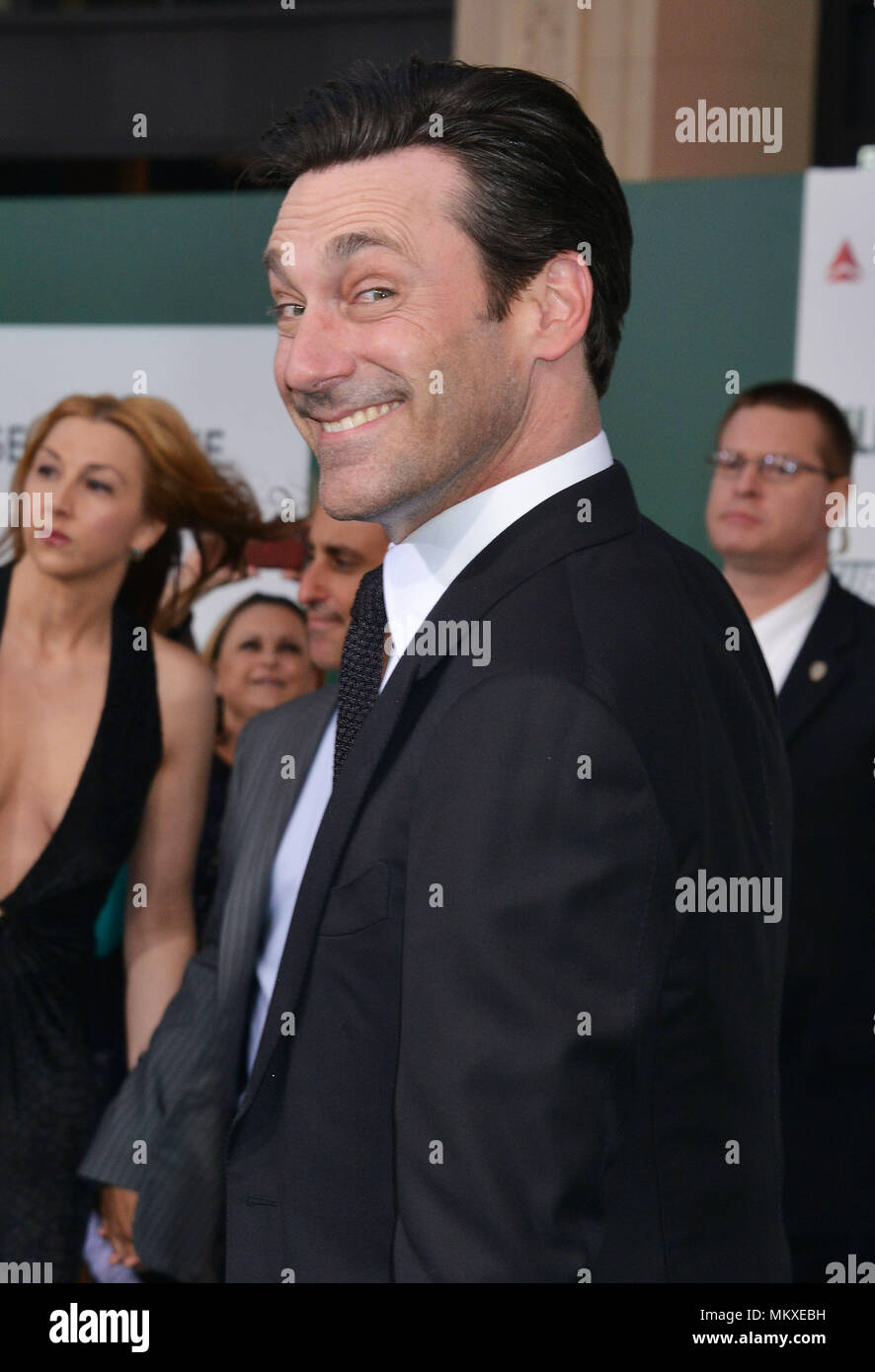 Jon Hamm at the Million Dollar Arm Premiere at the El Capitan Theatre in Los Angeles.ZD8 5957 Red Carpet Event, Vertical, USA, Film Industry, Celebrities,  Photography, Bestof, Arts Culture and Entertainment, Topix Celebrities fashion /  Vertical, Best of, Event in Hollywood Life - California,  Red Carpet and backstage, USA, Film Industry, Celebrities,  movie celebrities, TV celebrities, Music celebrities, Photography, Bestof, Arts Culture and Entertainment,  Topix, headshot, vertical, one person,, from the year , 2014, inquiry tsuni@Gamma-USA.com Stock Photo