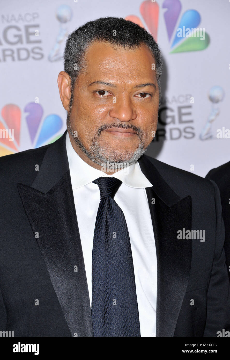 Lawrence Fishburn  at the 43rd NAACP Image Awards-2012 at the Shrine Auditorium in Los Angeles.Lawrence Fishburn  Red Carpet Event, Vertical, USA, Film Industry, Celebrities,  Photography, Bestof, Arts Culture and Entertainment, Topix Celebrities fashion /  Vertical, Best of, Event in Hollywood Life - California,  Red Carpet and backstage, USA, Film Industry, Celebrities,  movie celebrities, TV celebrities, Music celebrities, Photography, Bestof, Arts Culture and Entertainment,  Topix, headshot, vertical, one person,, from the year , 2012, inquiry tsuni@Gamma-USA.com Stock Photo