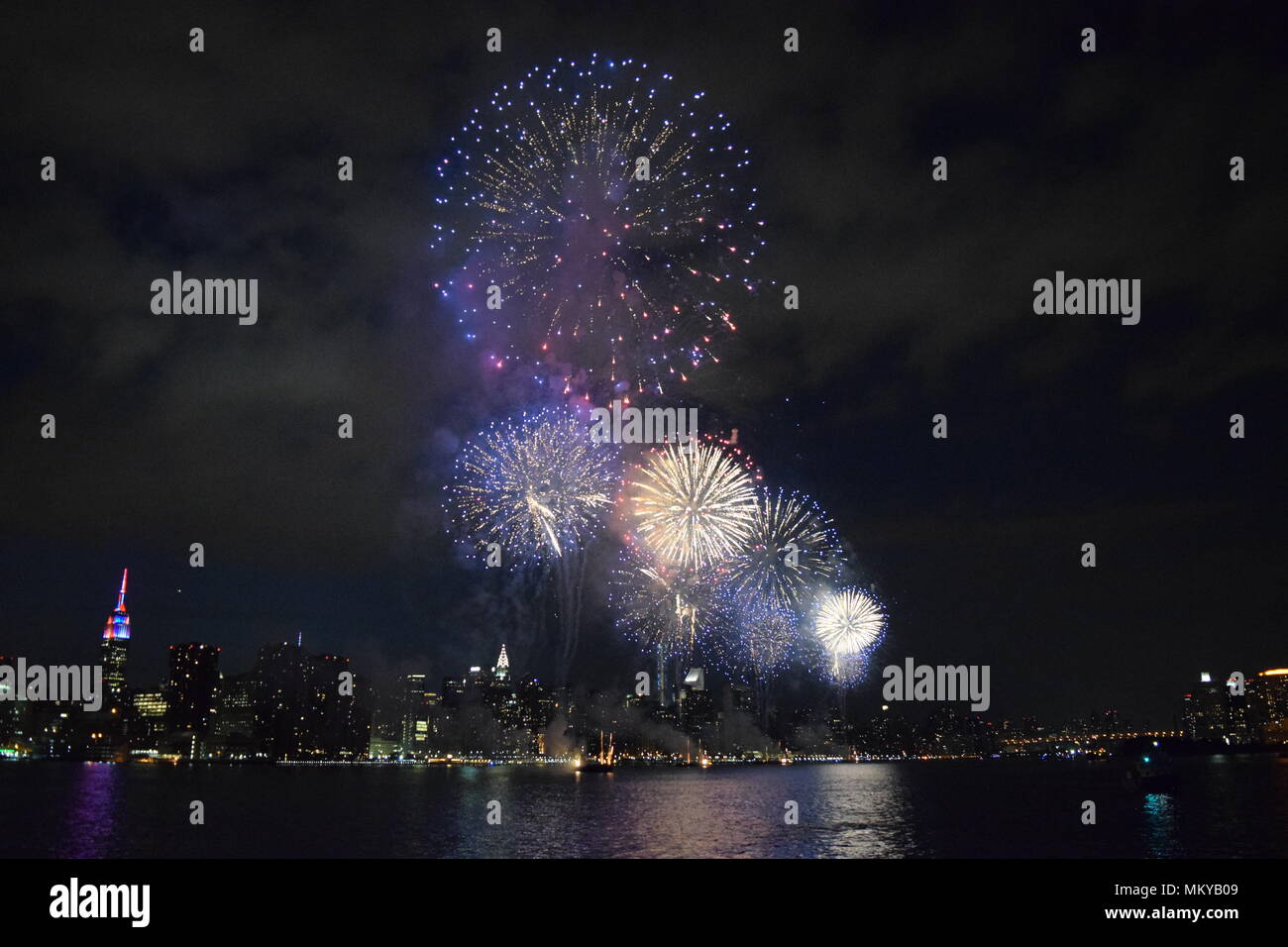 New York City Fireworks Stock Photo - Alamy