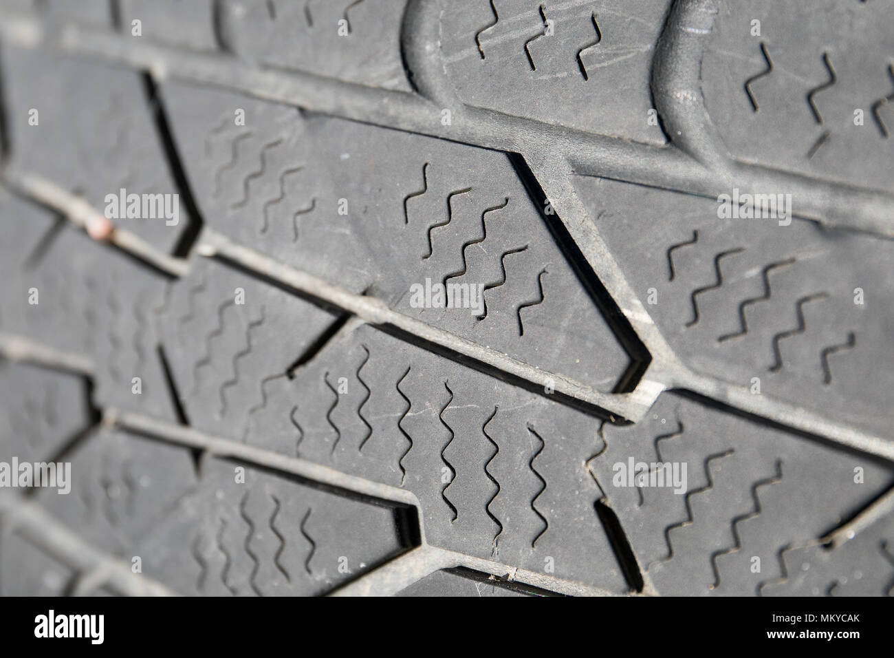 used car tire, texture and tread pattern Stock Photo Alamy
