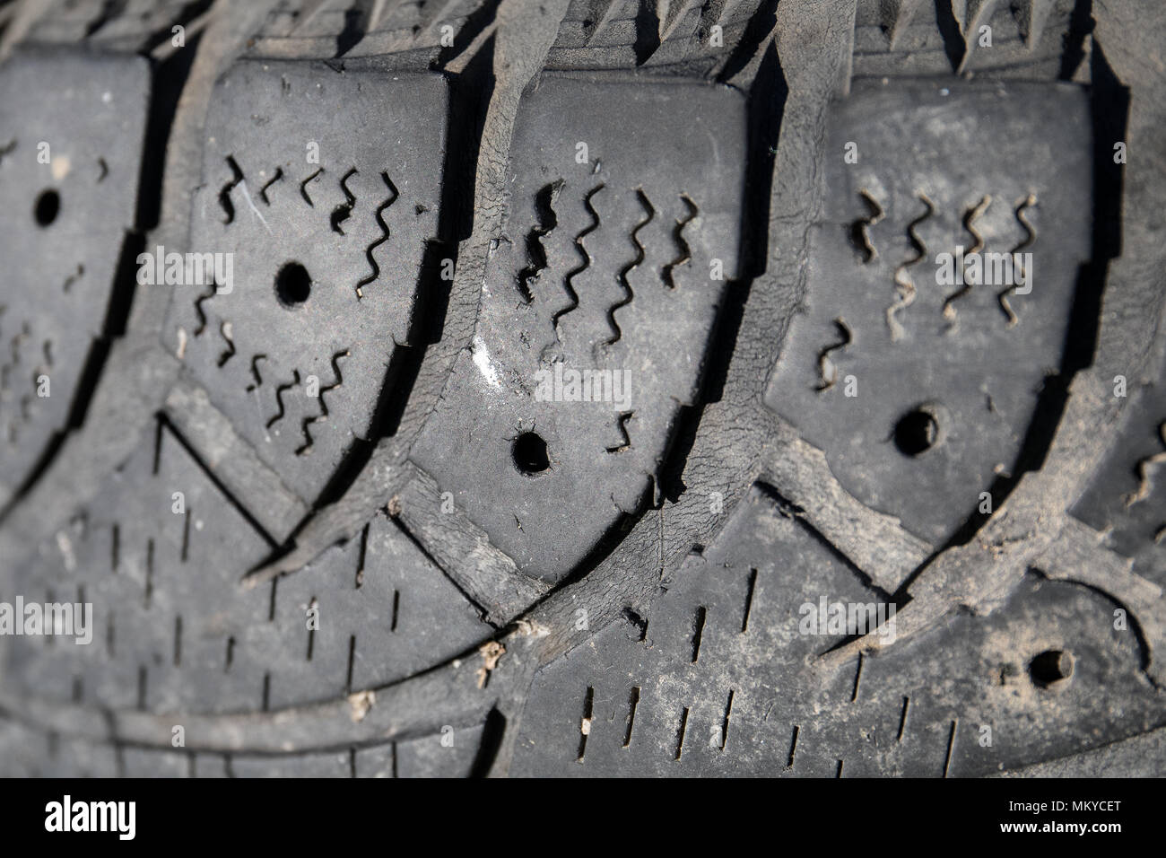 used car tire, texture and tread pattern Stock Photo Alamy