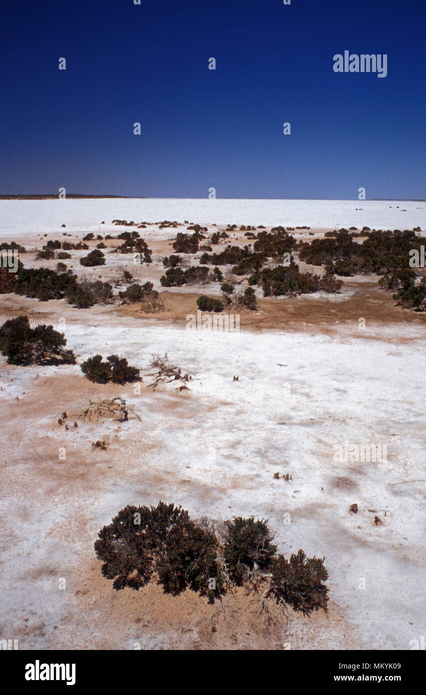 Lake Disapointment, a salt lake in the Pilbara Region of Western Australia Stock Photo