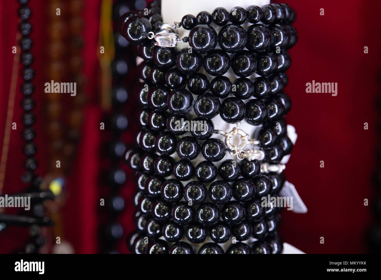 many black pearls in polynesia cook islands Stock Photo - Alamy