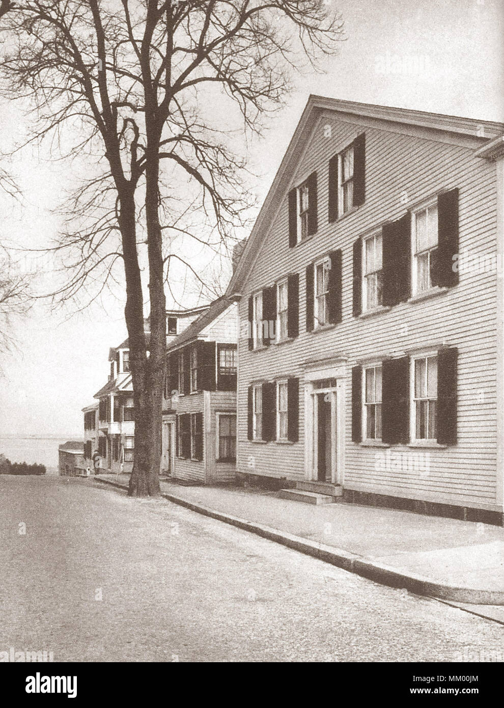 Leyden Street. Plymouth.  1920 Stock Photo