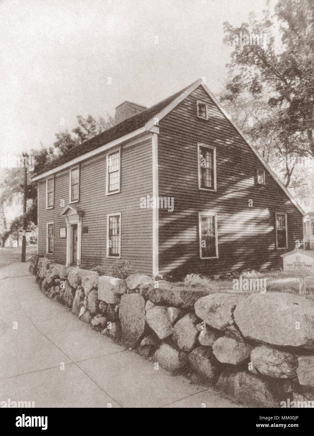 John Quincy Adams House. Quincy.  1920 Stock Photo