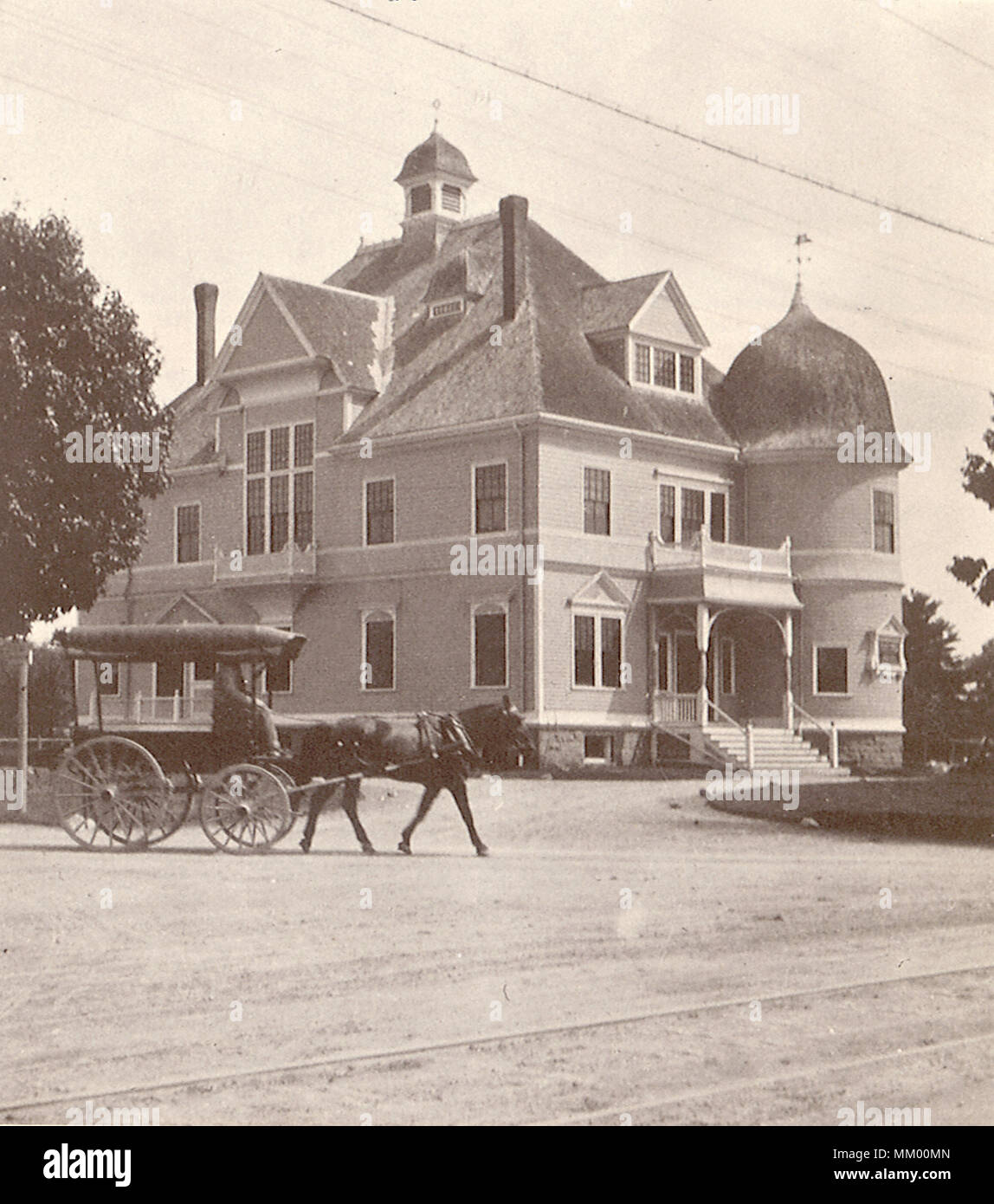 Old Town Hall. Sharon. 1895 Stock Photo Alamy