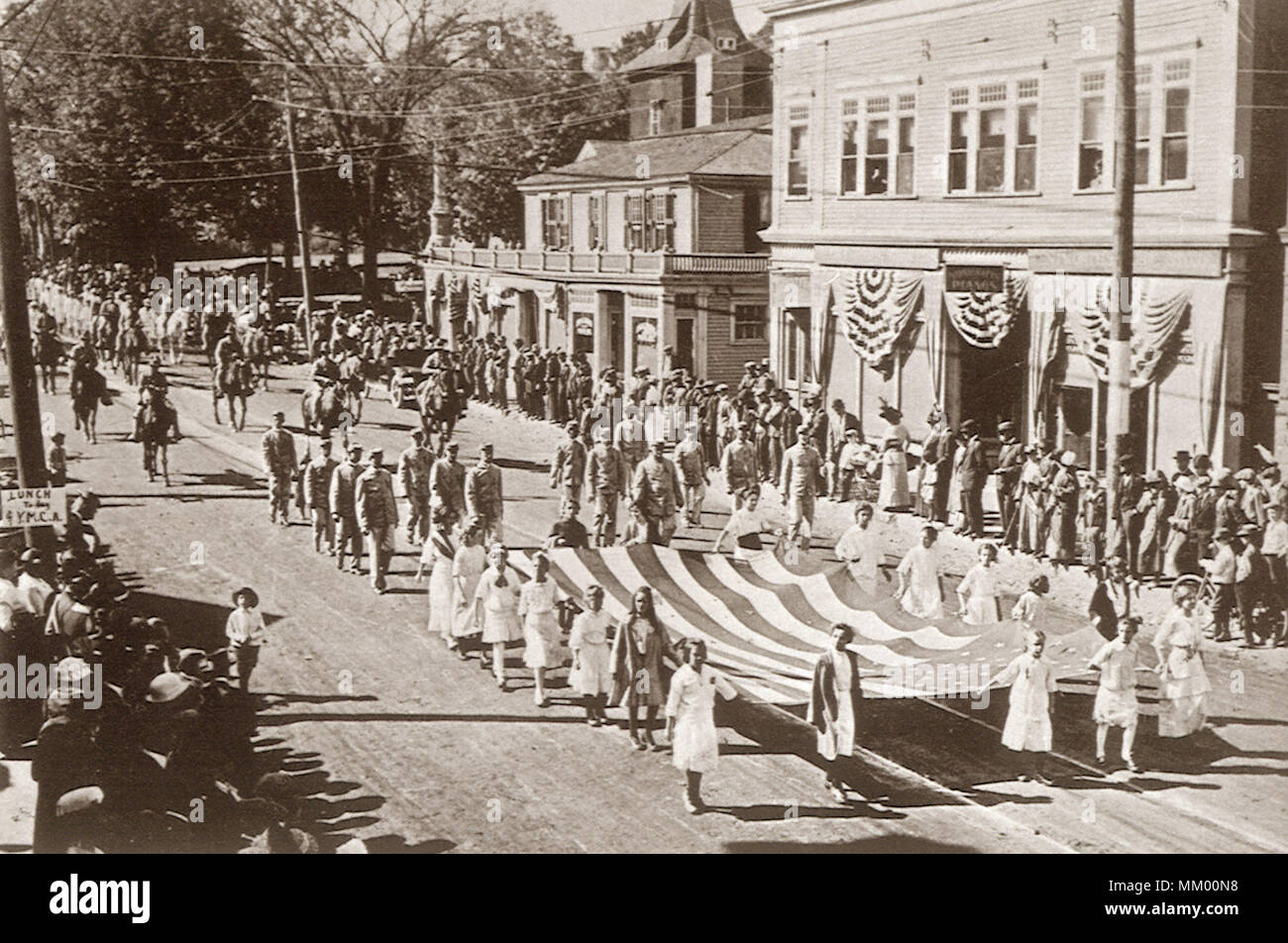 Fourth of July Parade. Middleboro. 1905 Stock Photo Alamy