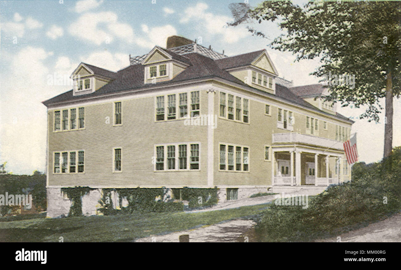 Ayer High School. Ayer.  1915 Stock Photo