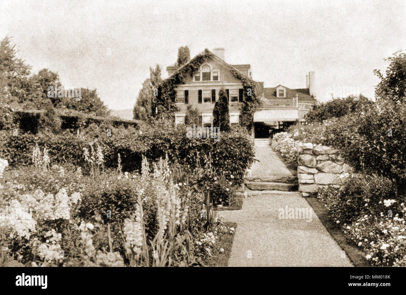 Gardens at Pittsfield. 1920 Stock Photo Alamy