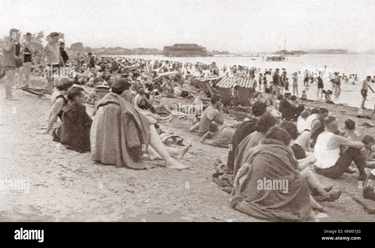 Wollaston Beach. Quincy. 1928 Stock Photo Alamy