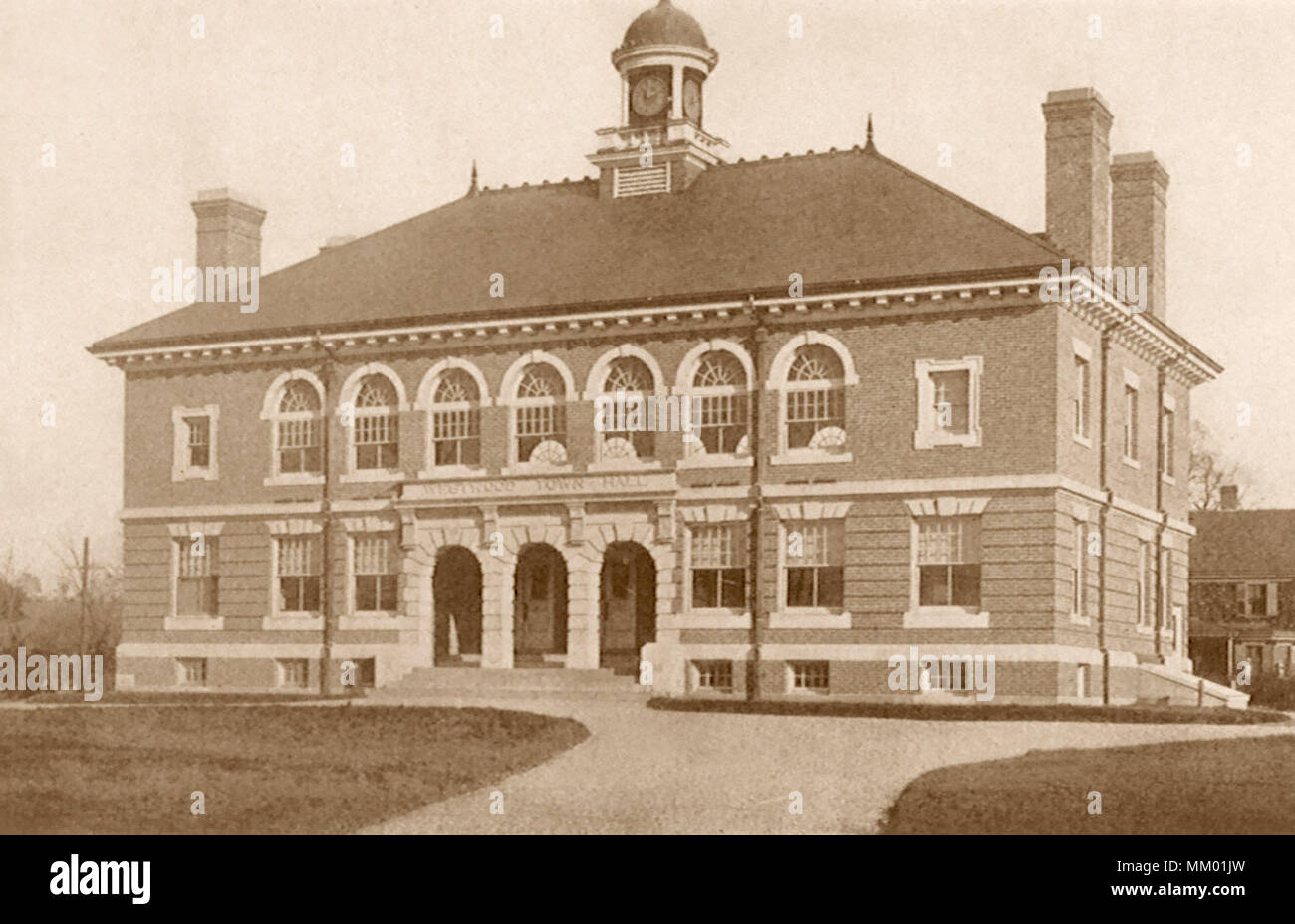 Town Hall. Westwood. 1928 Stock Photo Alamy