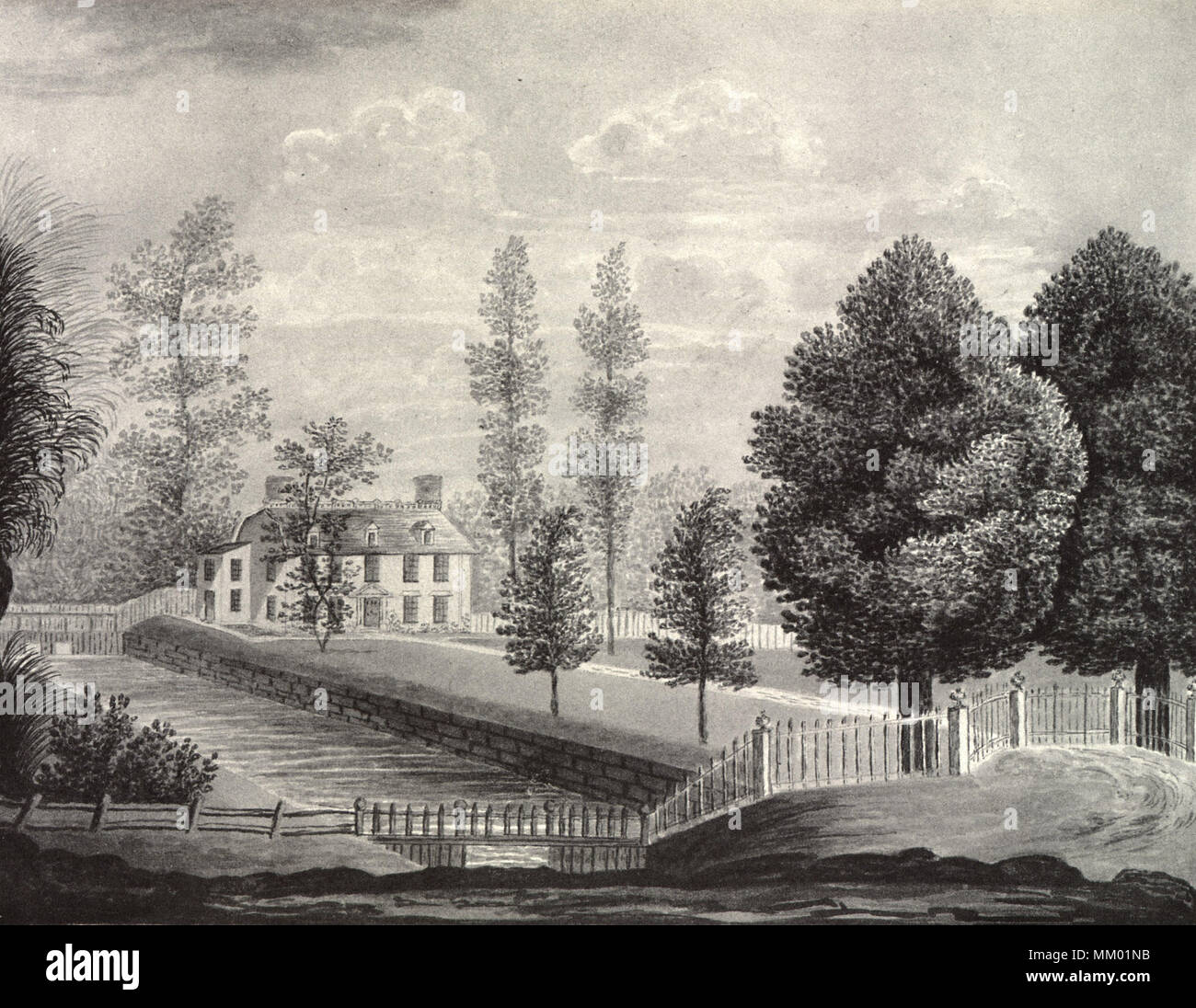 Edmund Quincy House. Braintree (Quincy). 1822 Stock Photo