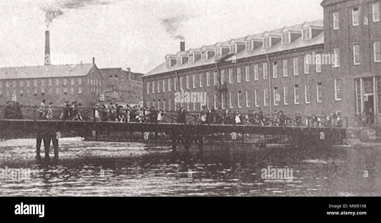 Noon at the Paper Mills. Holyoke. 1891 Stock Photo Alamy
