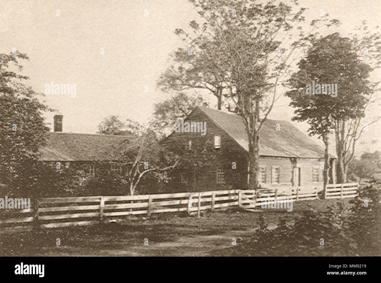 The Elder Rand House. Elmwood. 1891 Stock Photo