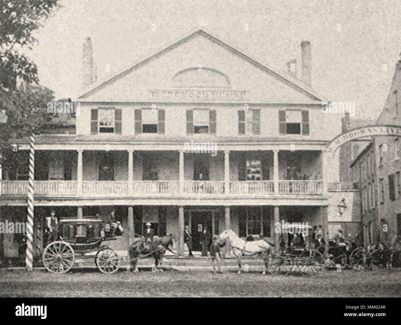 The Woronoco House. Westfield. 1891 Stock Photo