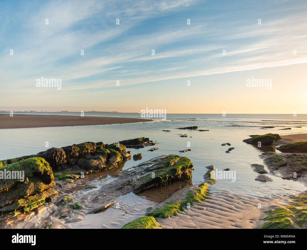 Seaton Carew beach, County Durham north east England, UK Stock Photo Alamy