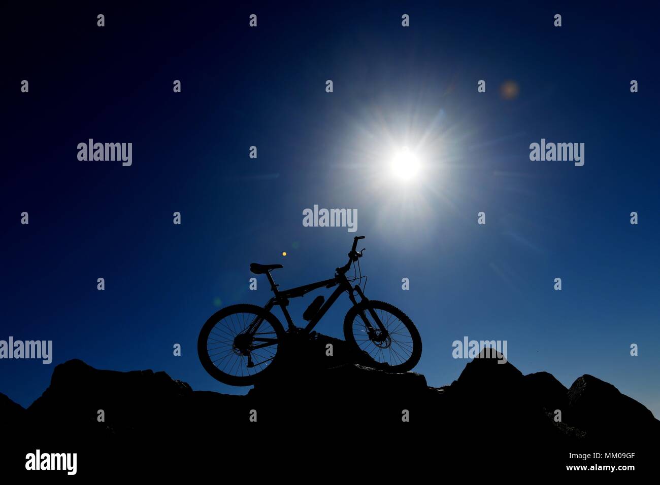 Mountainbike, Germany, near city of Königskrug, 08.May 2018. Photo