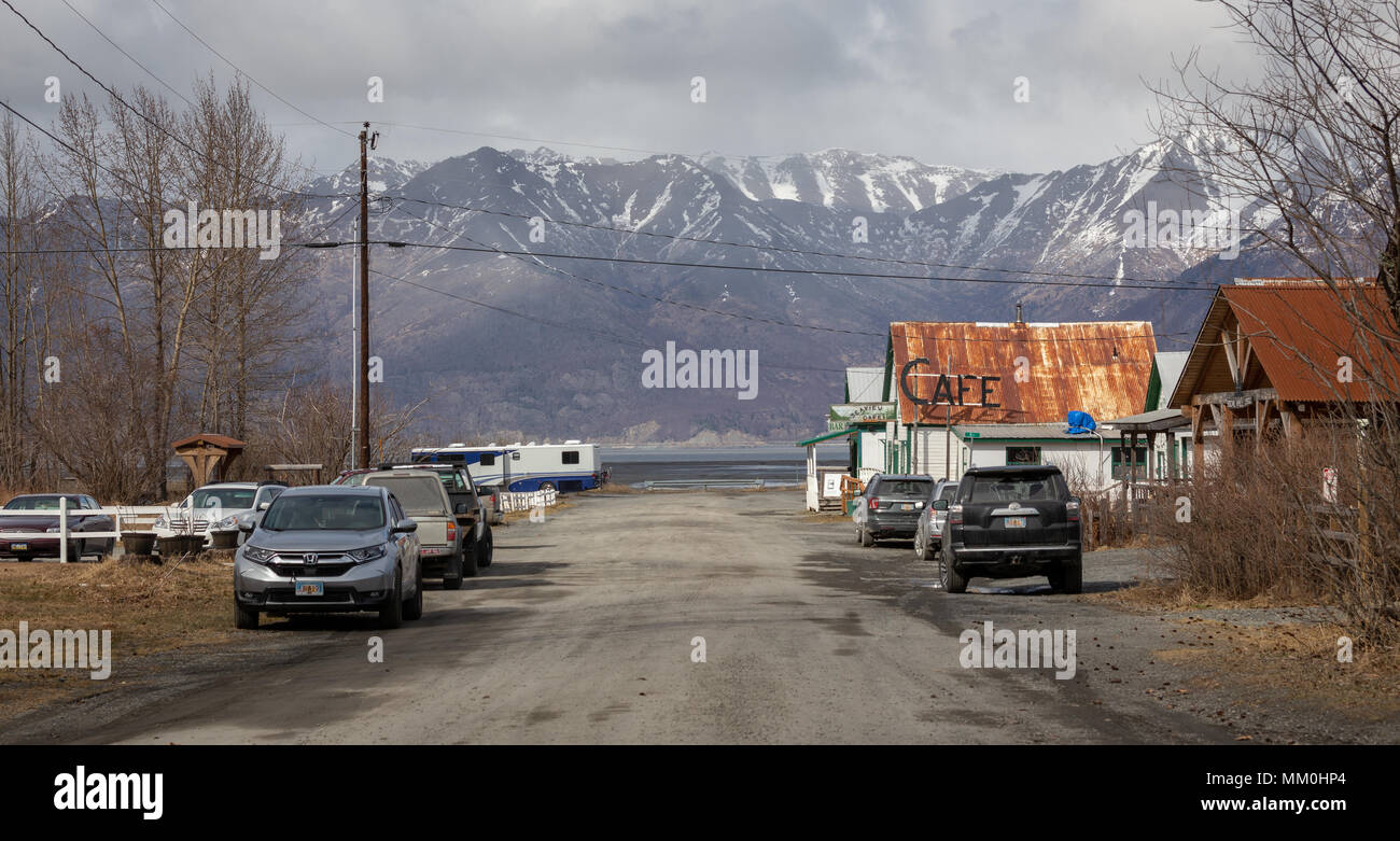 Hope, Alaska. Turnagain Arm. Kenai Pensinsula. Town, Cafe, For Sale