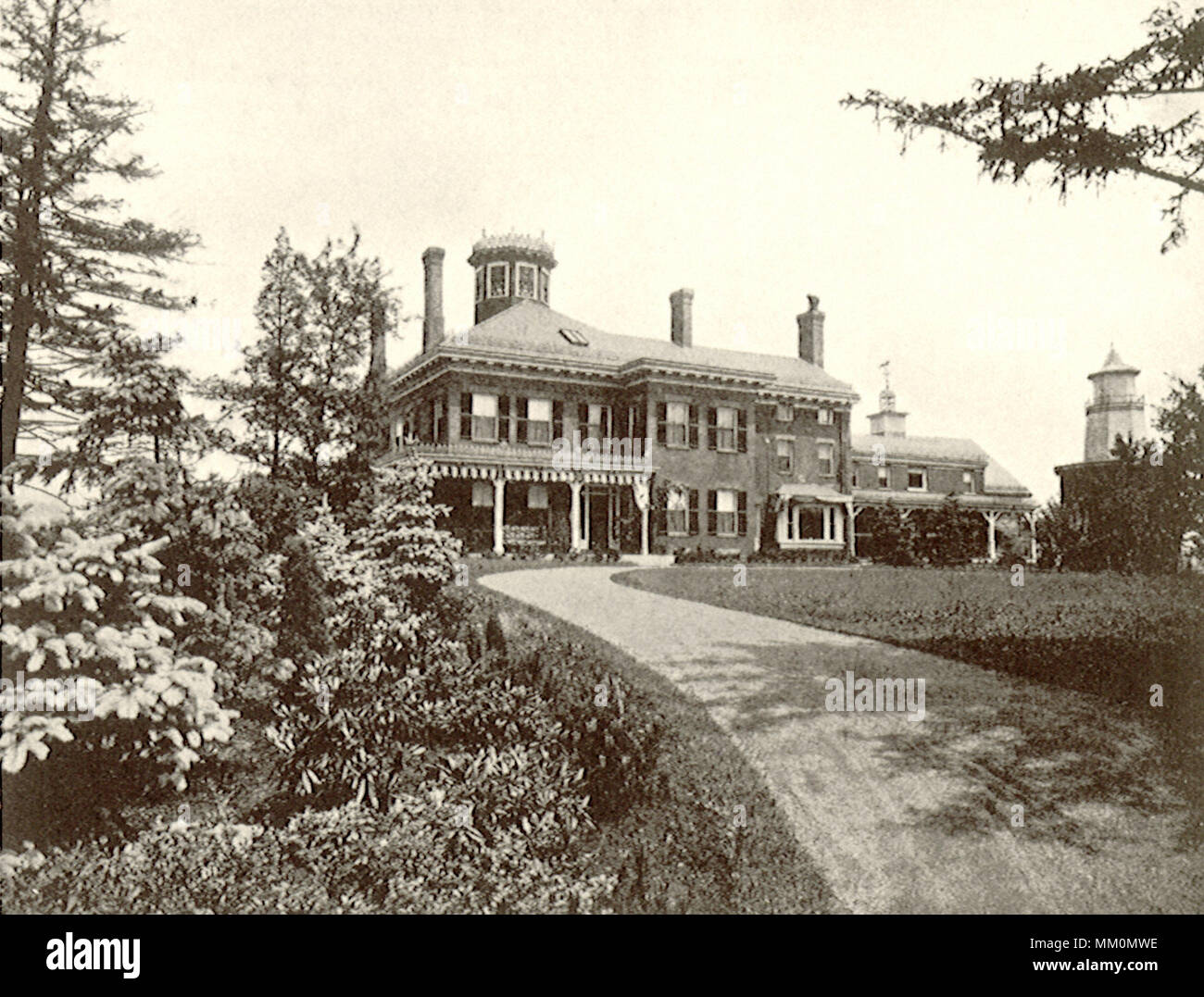 John Fredrick Hussey House. Danvers.  1910 Stock Photo