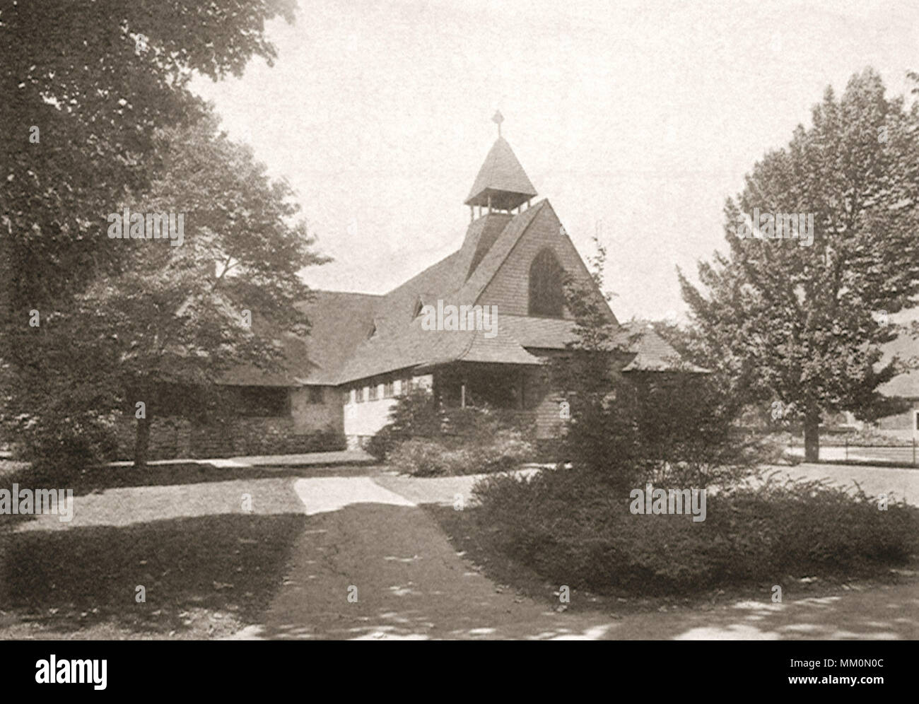 St Paul's Church. Newton Highlands.  1916 Stock Photo